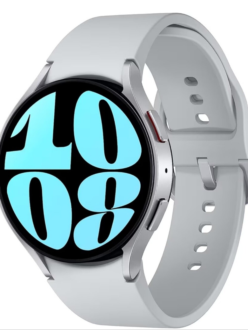 Samsung Galaxy Watch 6 44mm — Silver Case with Light Gray Band